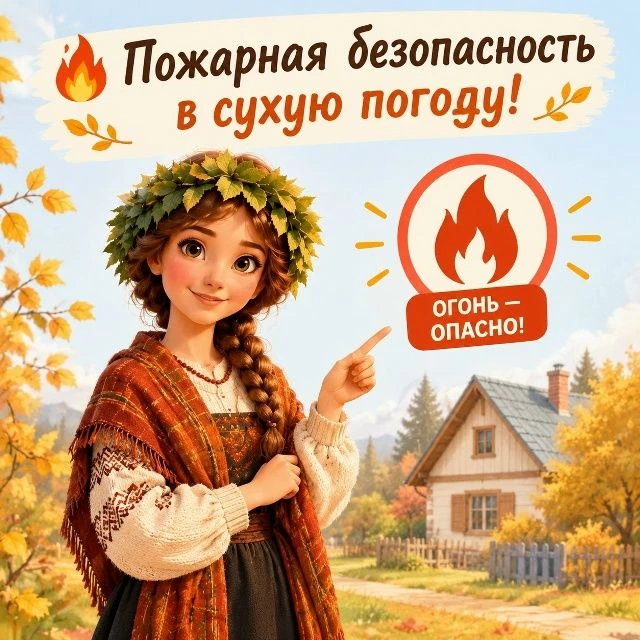 🔥Пожарная безопасность в сухую погоду: что запрещено и как защитить участок.