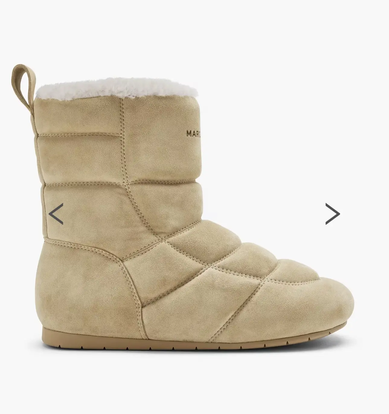 Зимние дутики из замши от Marc Jacobs