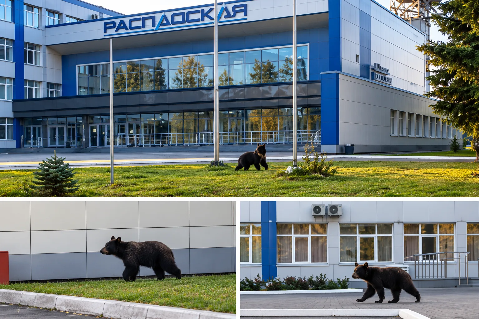 🐻 Медвежонок пришёл к шахте «Распадская» в Кузбассе