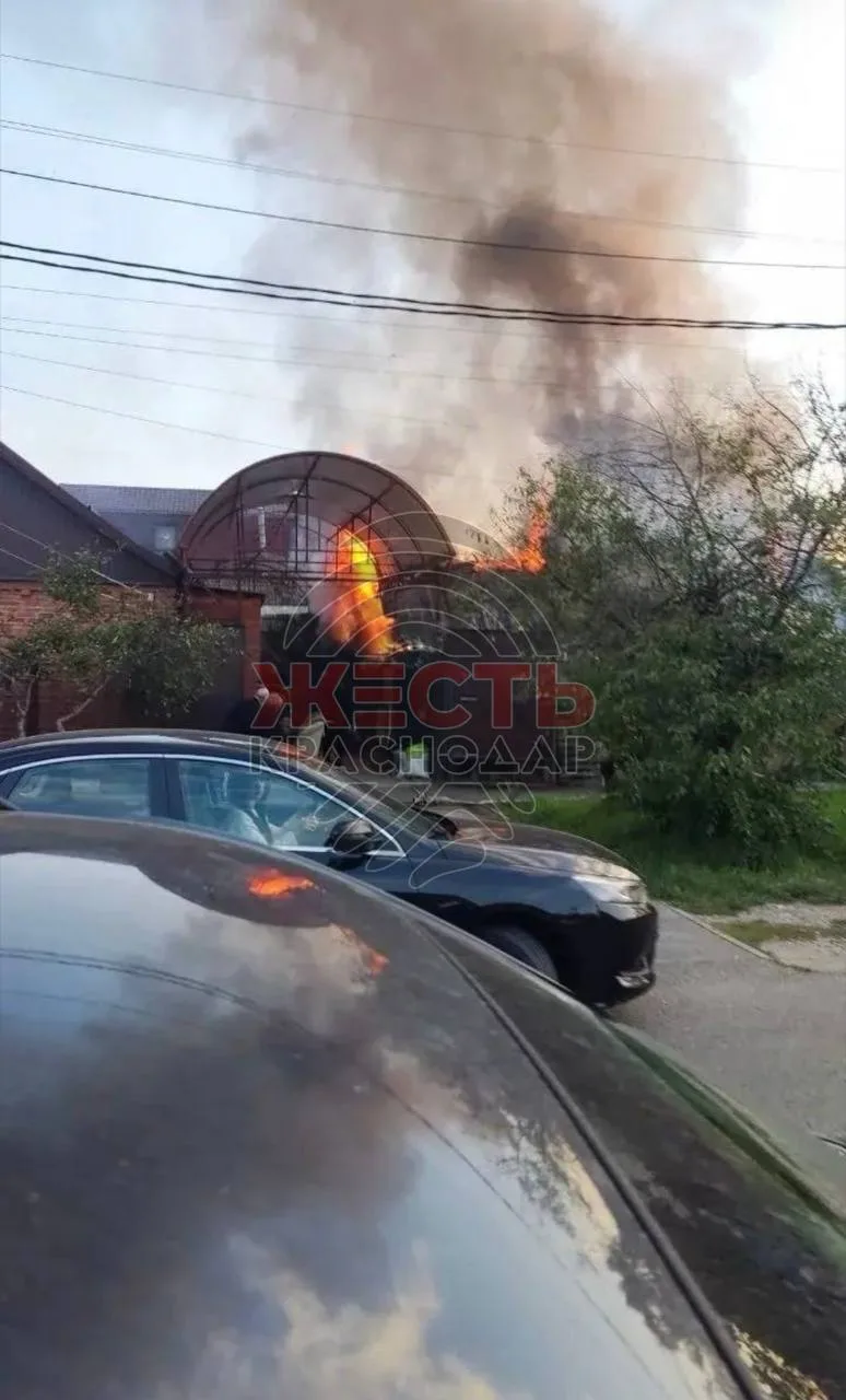 🔥Частный дом горел сегодня в Краснодаре