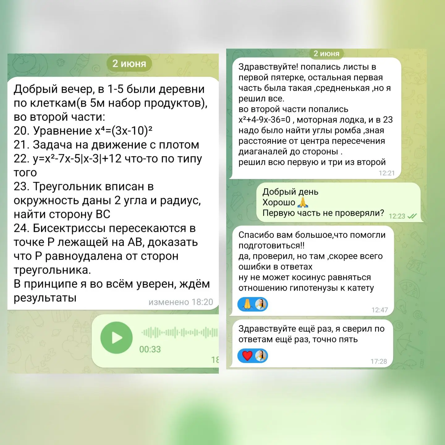 В этом учебном году я подготовила к экзамену 45 выпускников 9-х классов.

После экзамена многие ребя