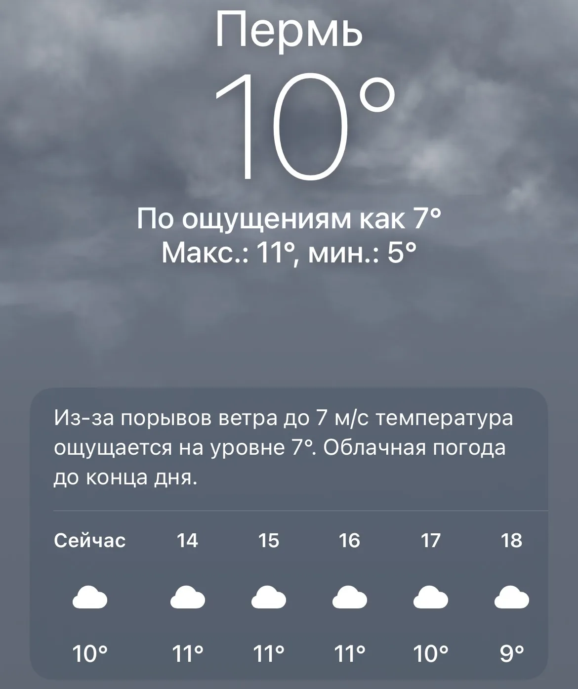 ☁️ Погода сейчас