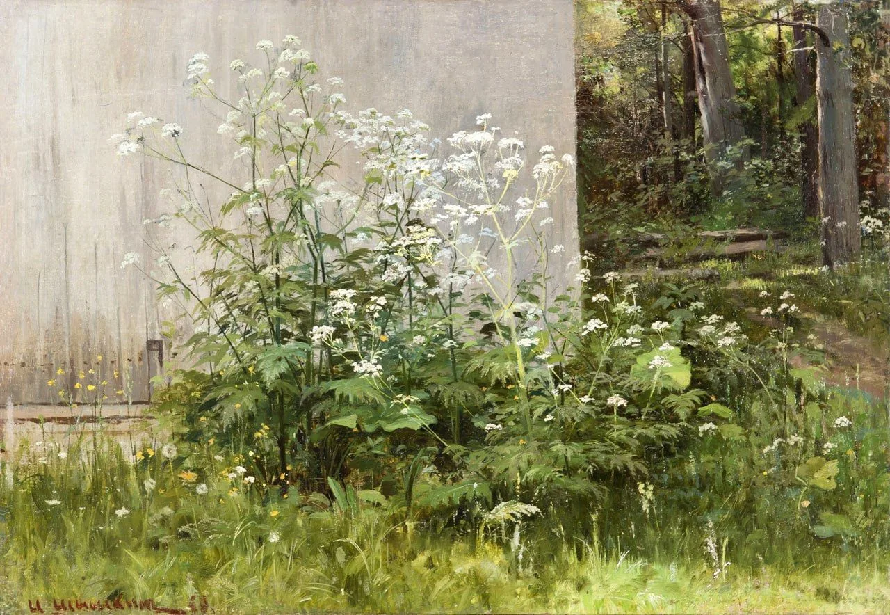 «Цветы у забора», 1880-е.