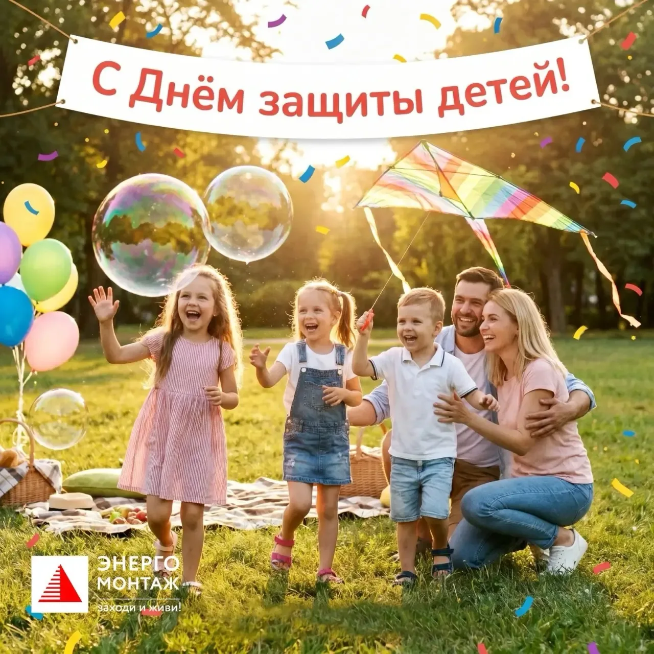 С Международным днём защиты детей от компании «Энергомонтаж»!

Дети — наше будущее, источник вдохнов