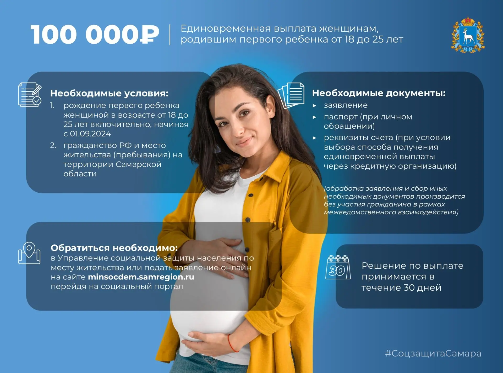 Первый ребенок — это чудо. А 100 000 рублей от региона — приятный бонус к чуду ✨