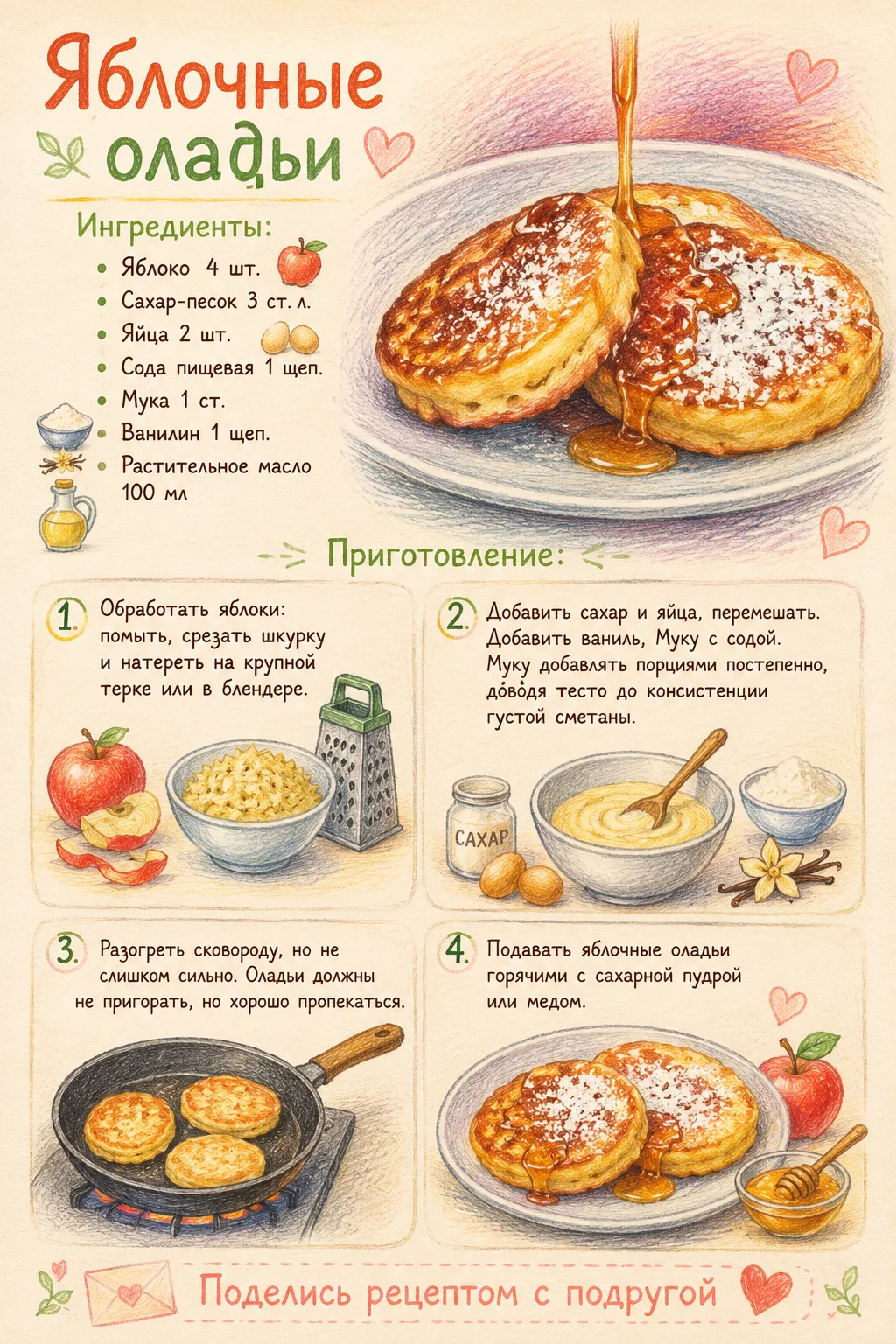 👨‍🍳 ЯБЛОЧНЫЕ ОЛАДЬИ