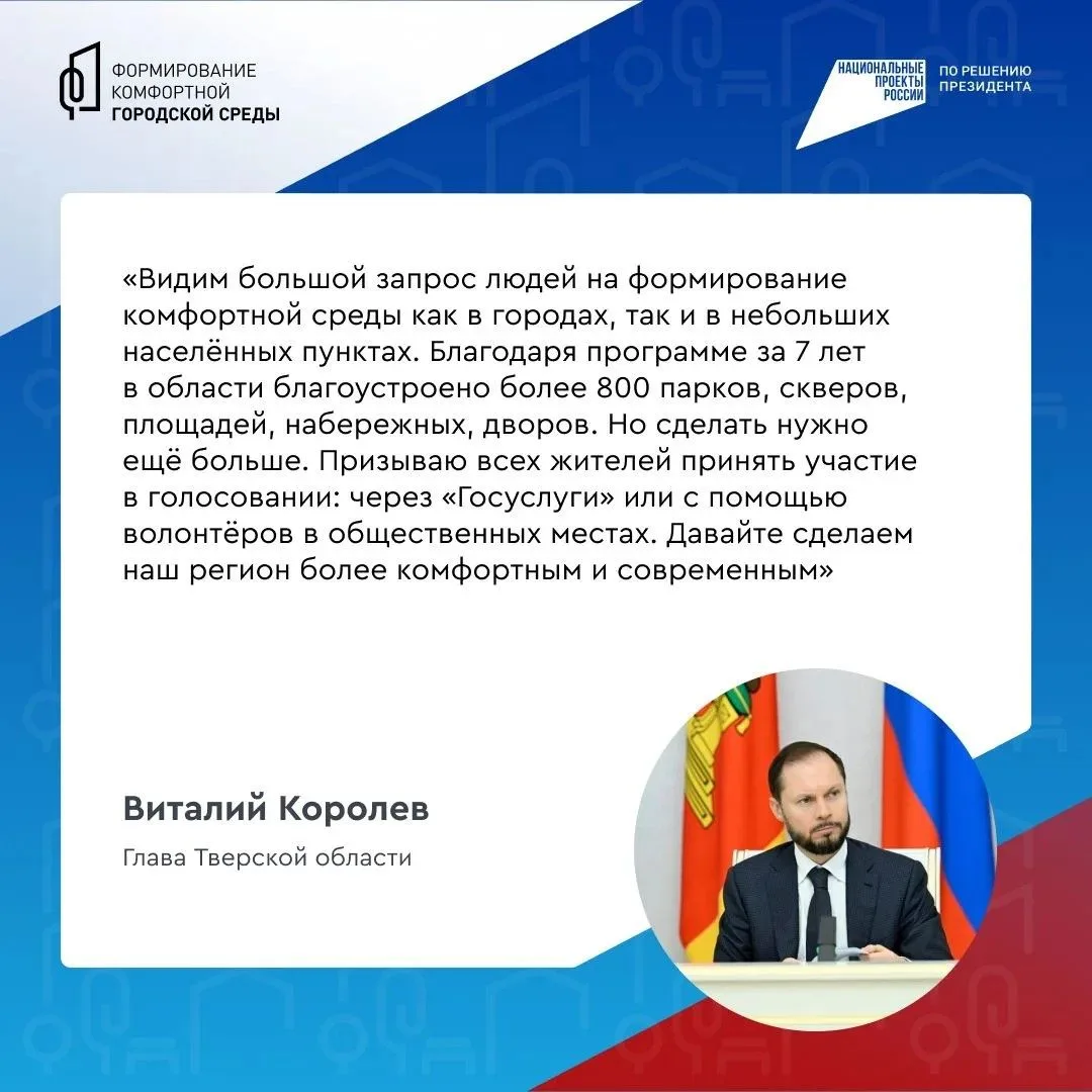 Более 40 тысяч жителей Верхневолжья приняли участие во Всероссийском онлайн-голосовании за объекты б