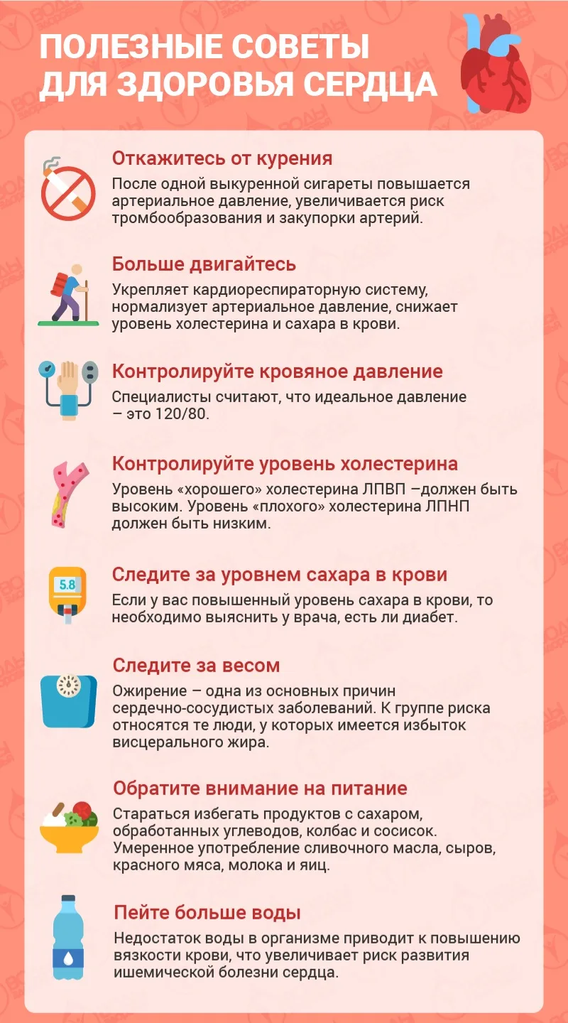 Полезные советы для сердца.