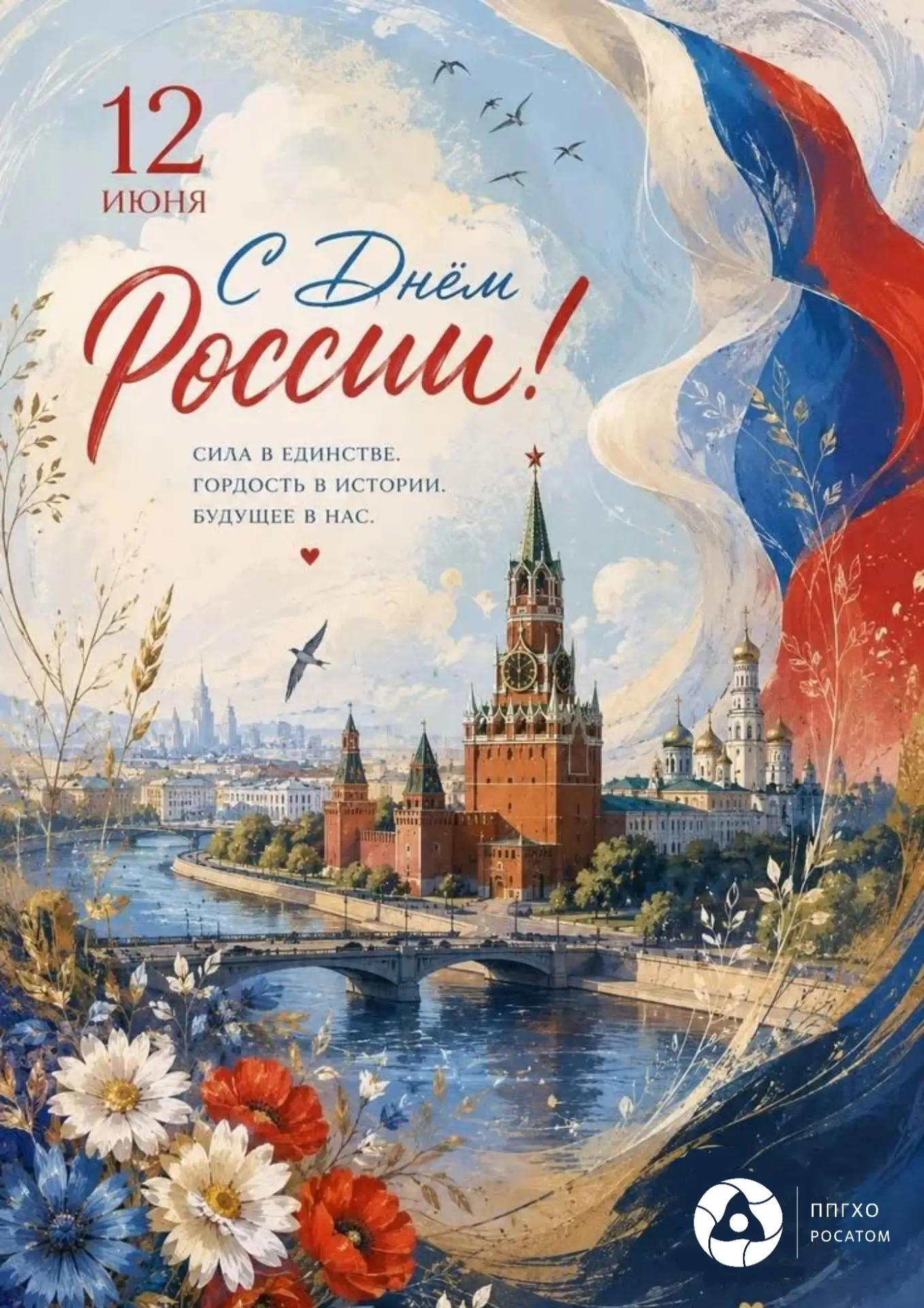 С ДНЕМ РОССИИ!🇷🇺

Уважаемые краснокаменцы, сотрудники, ветераны ПАО «ППГХО имени Ефима Павловича С