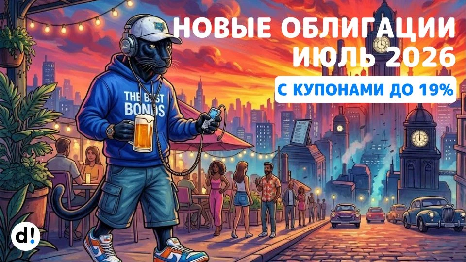 🚀 5 новых облигаций июля 2026 с купонами до 19% годовых

Продолжаем богатеть на облигациях! Сегодня