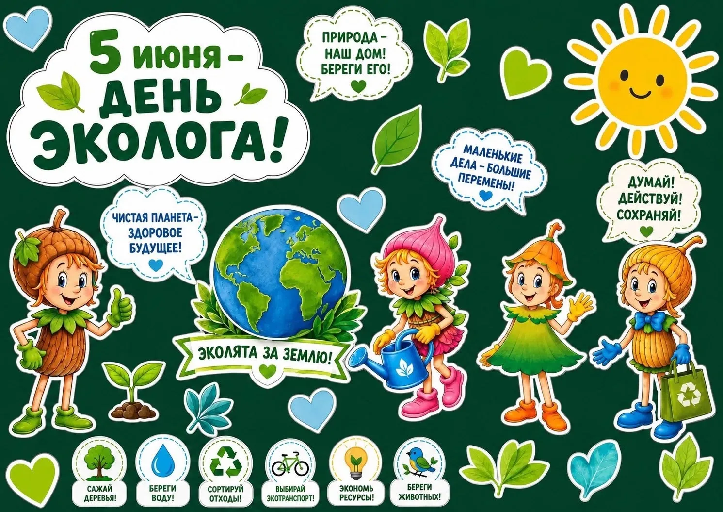 5 июня — ежегодно отмечают в России День эколога — профессиональный праздник специалист...
