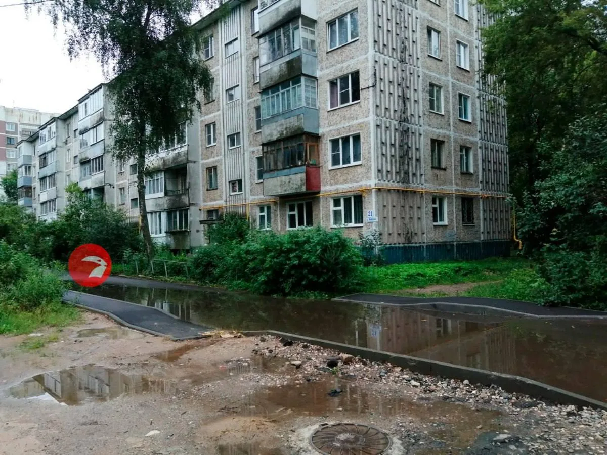 После ремонта улицы Ивановской области затопило ливнями