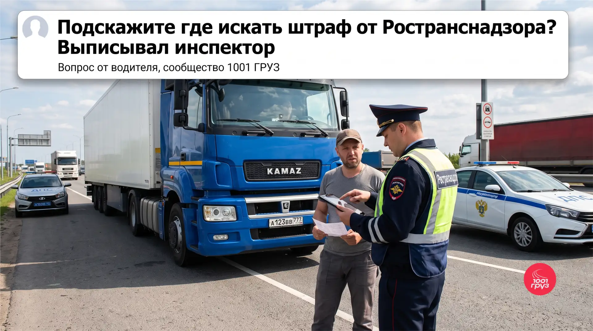 Коллеги приём-приём, подскажите где искать штраф от Ространснадзора? Выписывал инспектор