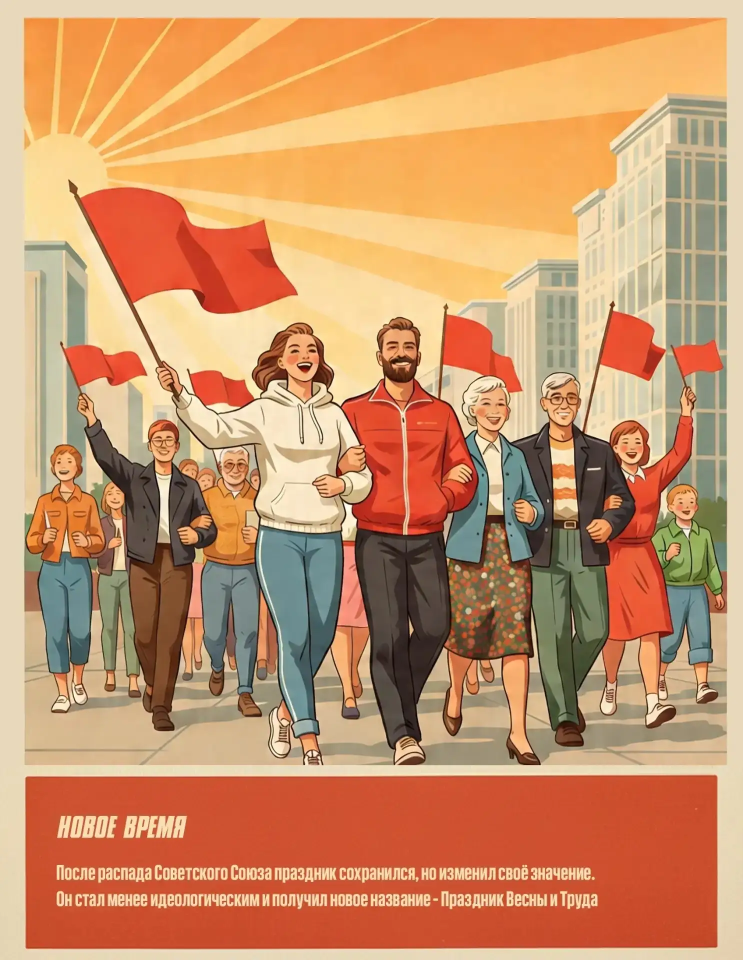 🎈 А что мы на самом деле знаем о Первомае?  Не только «Мир. Труд. Май», но и красные флаги, агитплак