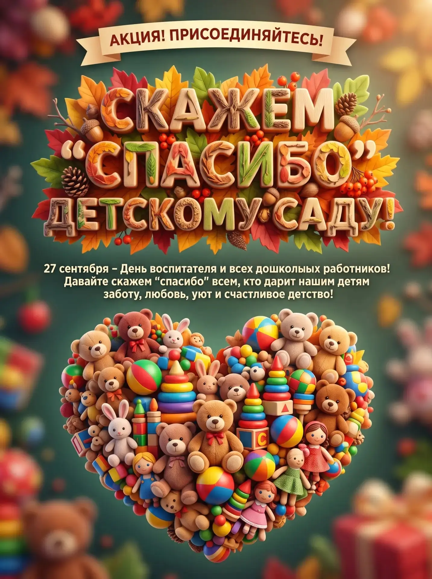 🌼 СКАЖЕМ «СПАСИБО» ДЕТСКОМУ САДУ! 💝