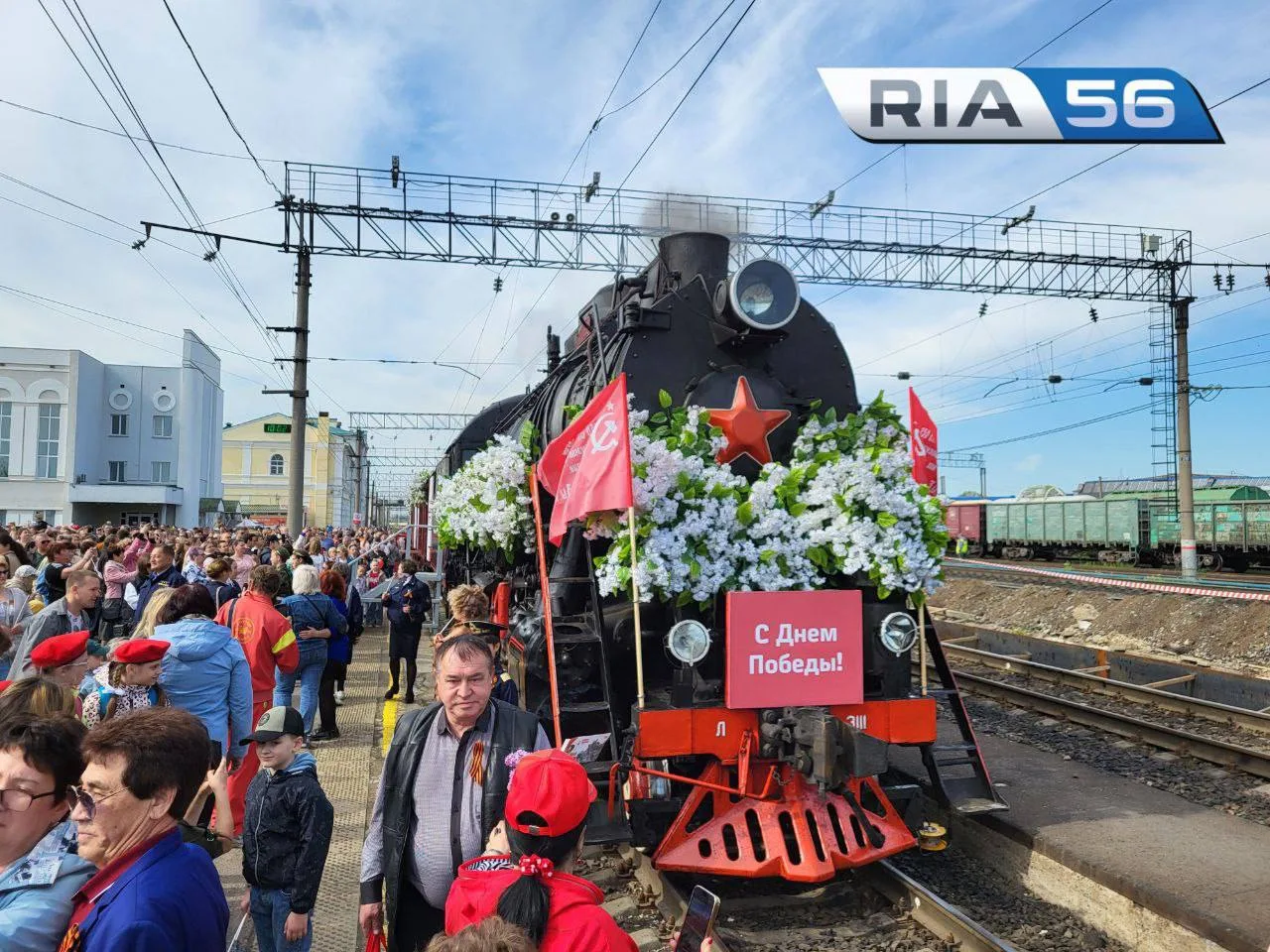 🚂В этом году «Поезд Победы» приедет в три города Оренбургской области  🔹Настоящий паровоз с теплушка
