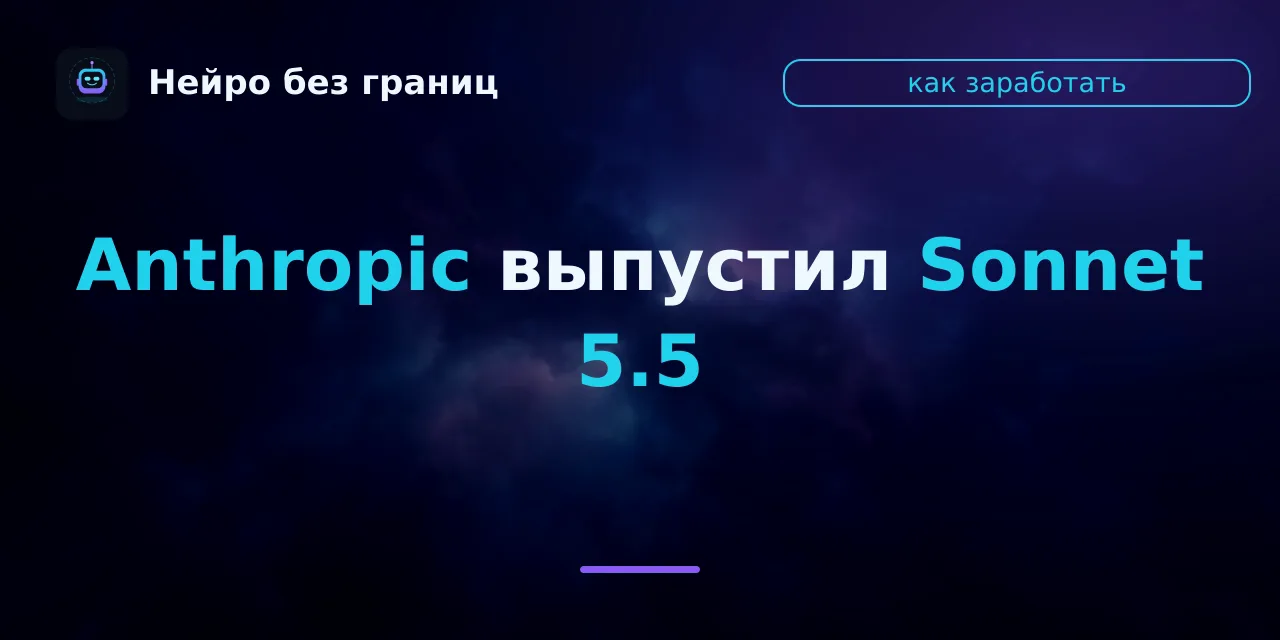 Anthropic выпустил Sonnet 5.5 — среднюю модель, которая теперь быстрее и дешевле старой...