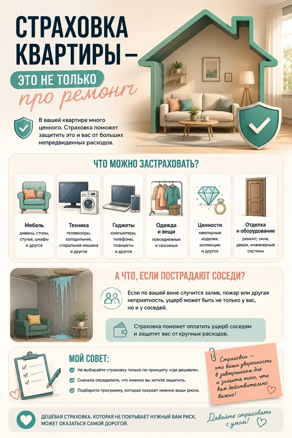 🏠 СТРАХОВКА КВАРТИРЫ — ЭТО НЕ ТОЛЬКО ПРО РЕМОНТ