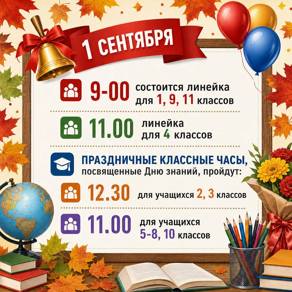 Поздравляем с приближением Дня знаний!