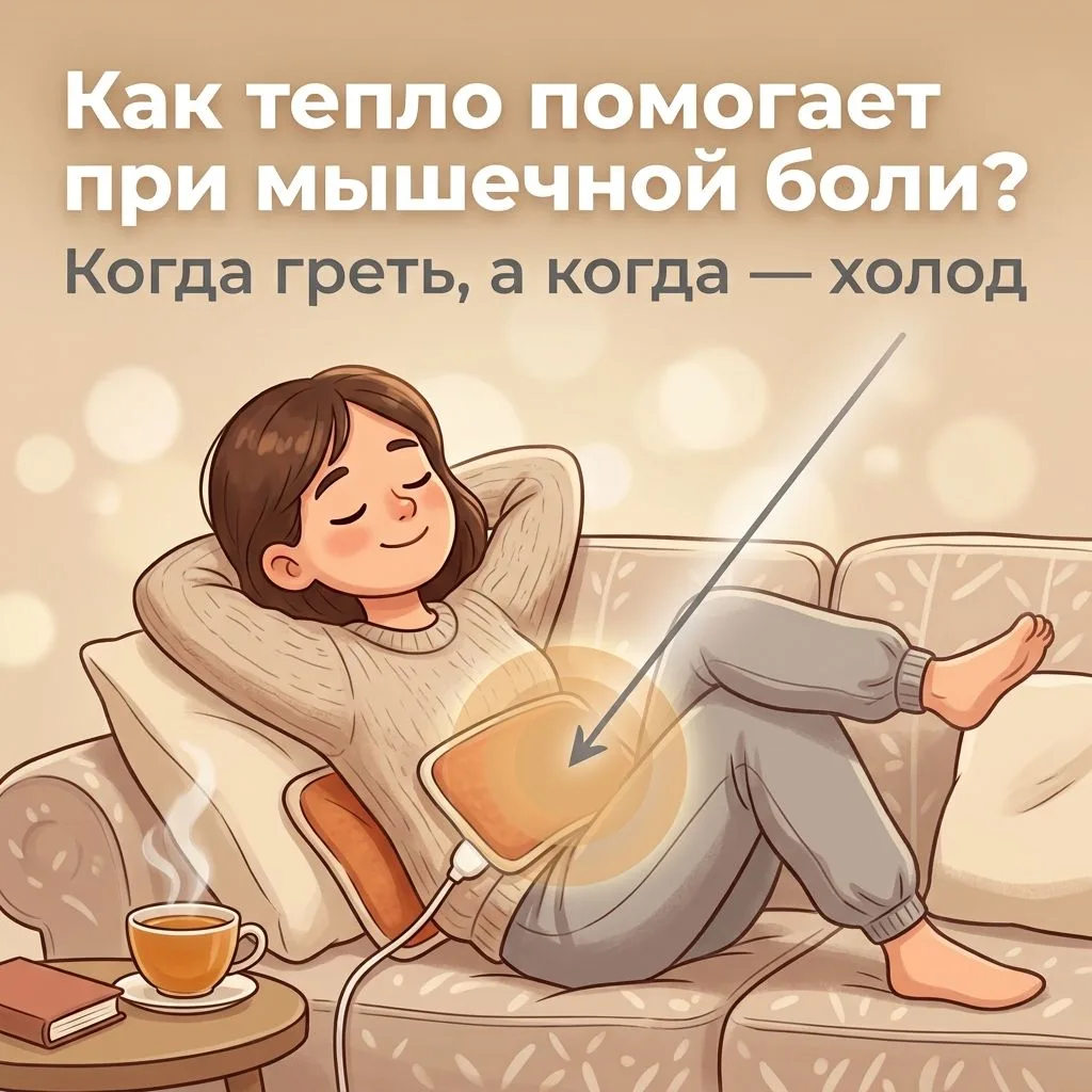 🔥 Как помогает тепло при мышечной боли?