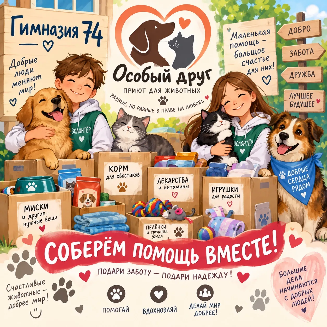 🐱 Маленькое добро для больших сердец 🐶