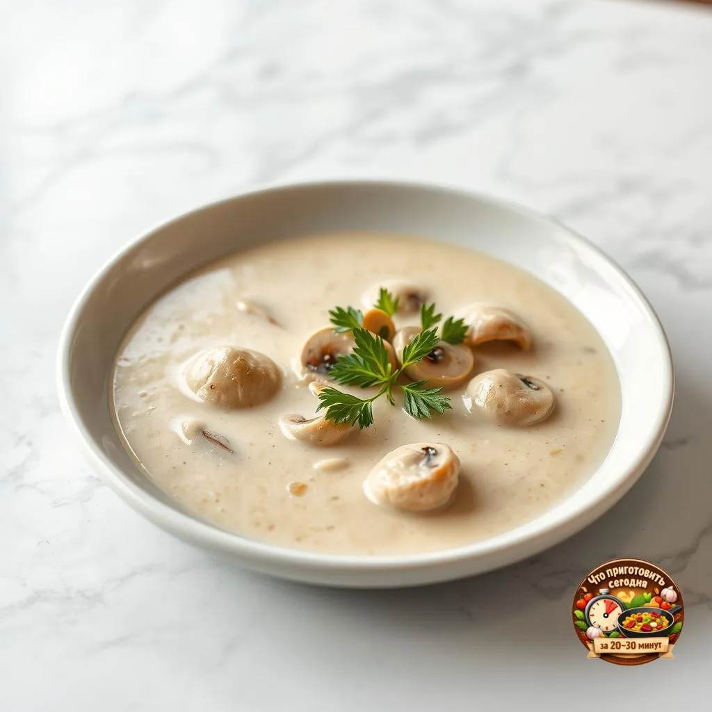 🍽️ Грибной суп с белыми грибами и сметаной