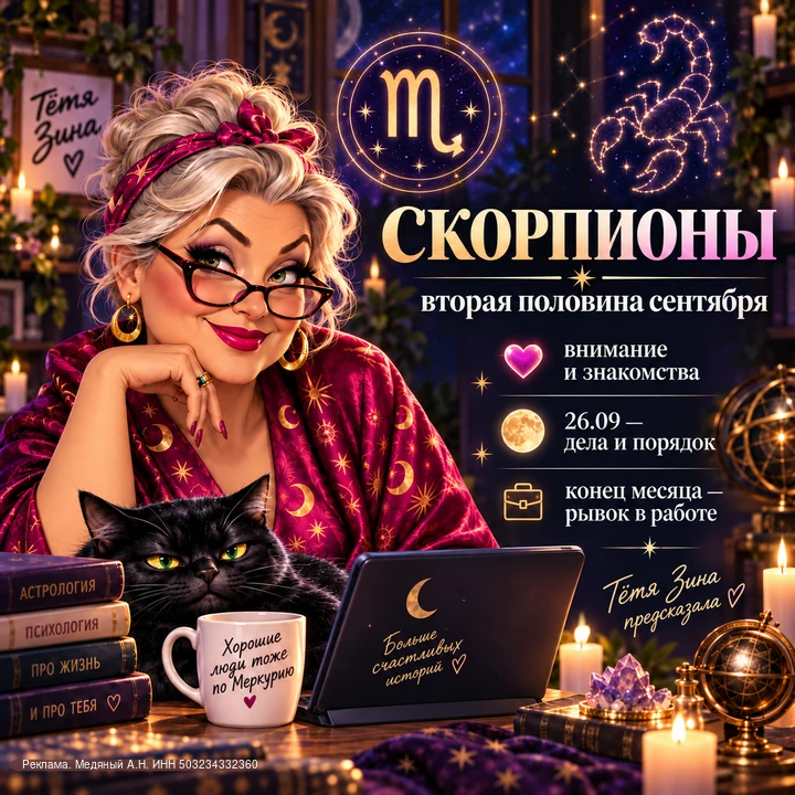 ♏ Скорпионы, вторая половина сентября у вас будет насыщенной.