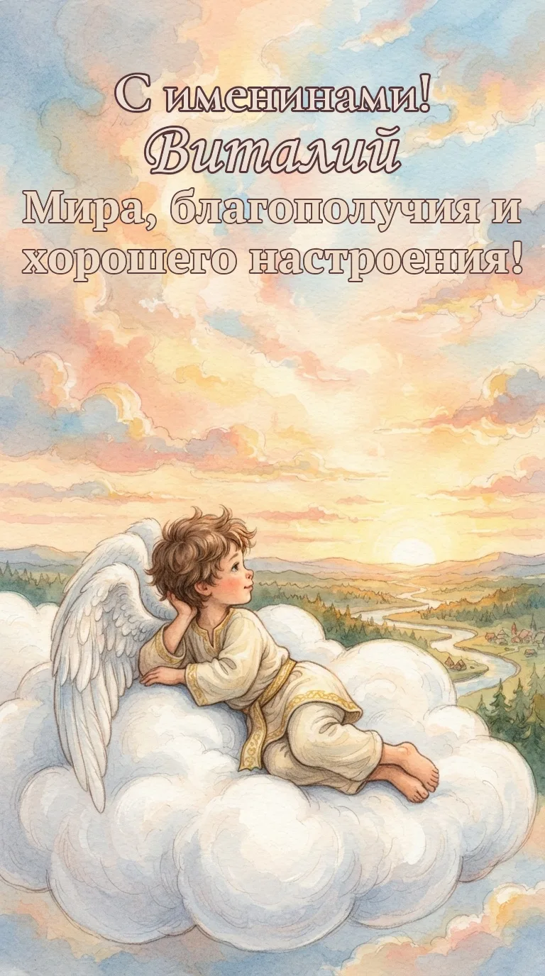 🕊️ 7 октября — с Днём ангела, Виталий!