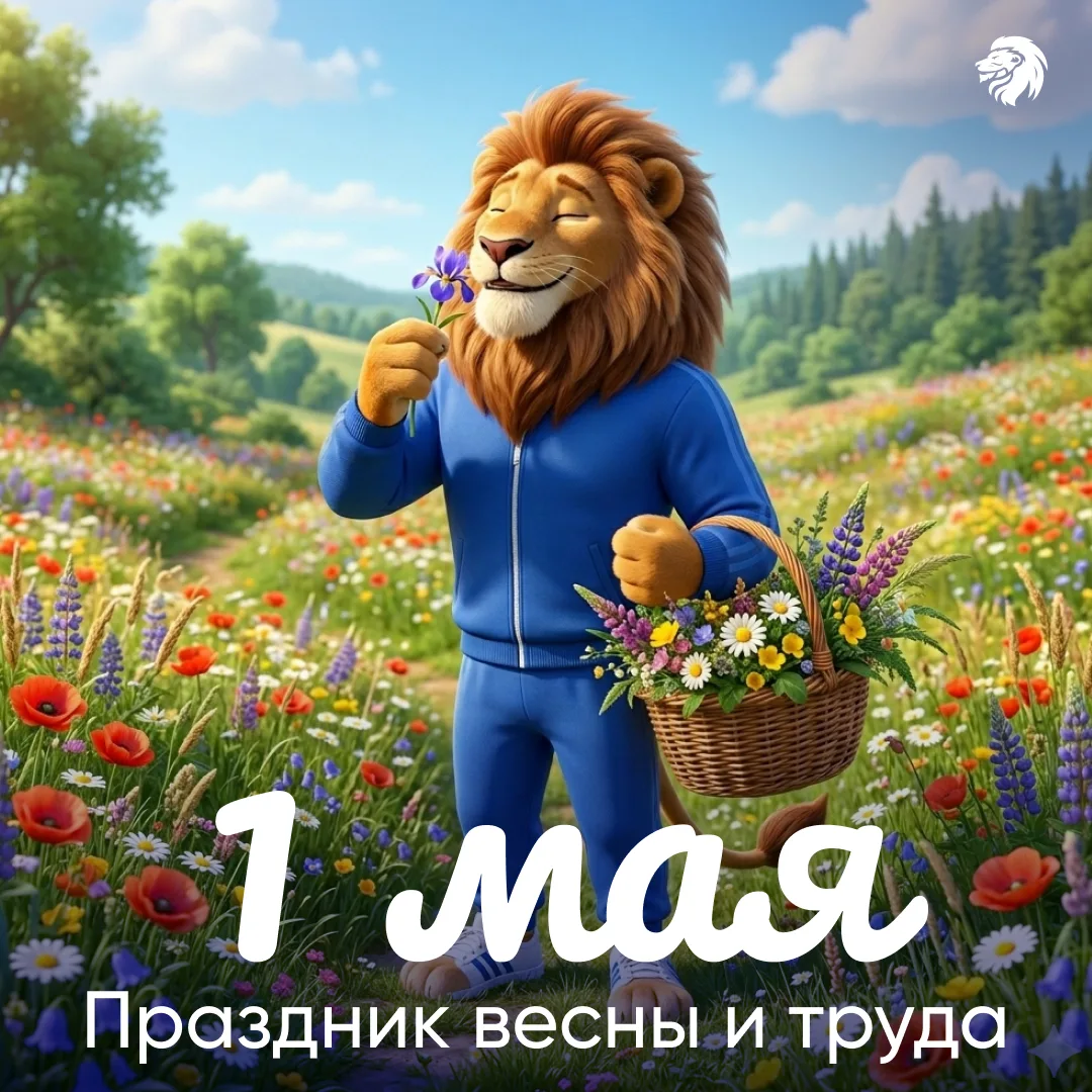 С праздником весны и труда! 🌷