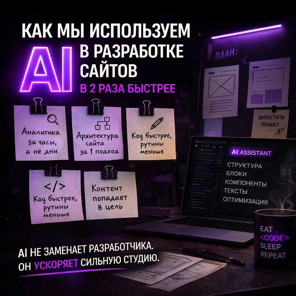 AI не ускоряет разработку.
Он ускоряет либо результат… либо ошибки.

Мы используем его иначе.

— быс