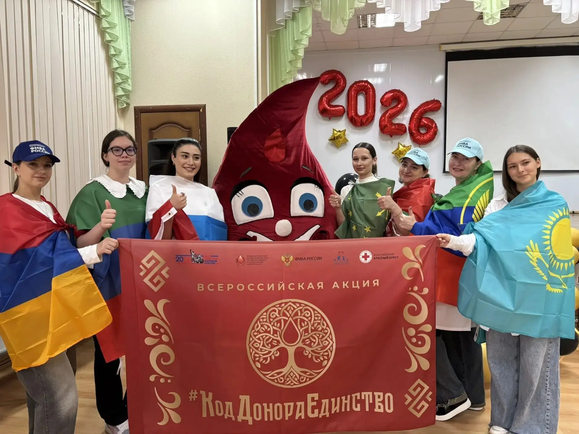 Сегодня коллектив Краснодарской поликлиники принял активное участие в праздничном мероп...