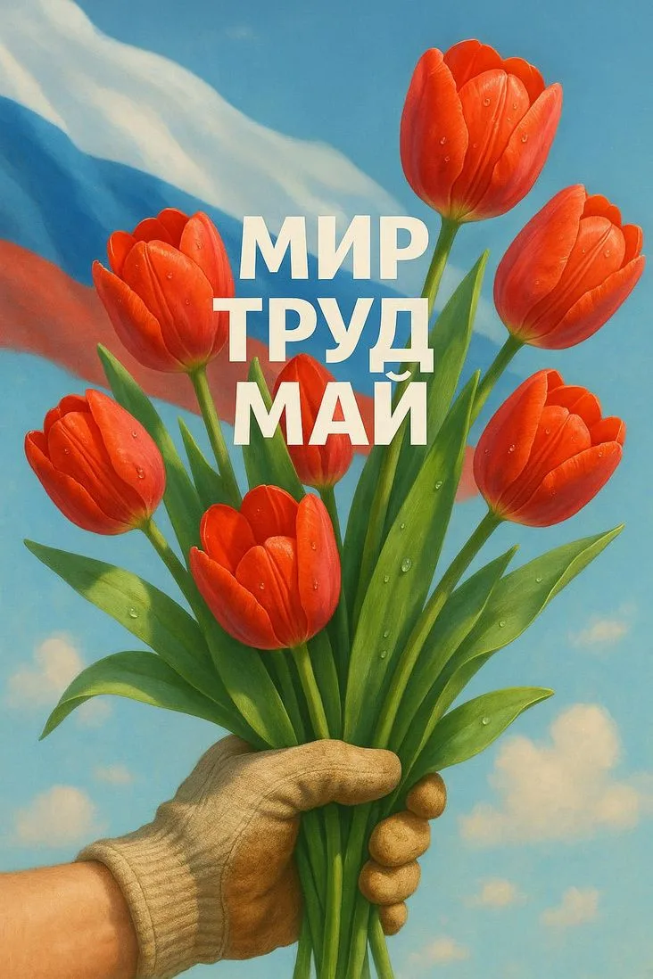 🌸 С 1 Мая! Мир, Труд, Май!
