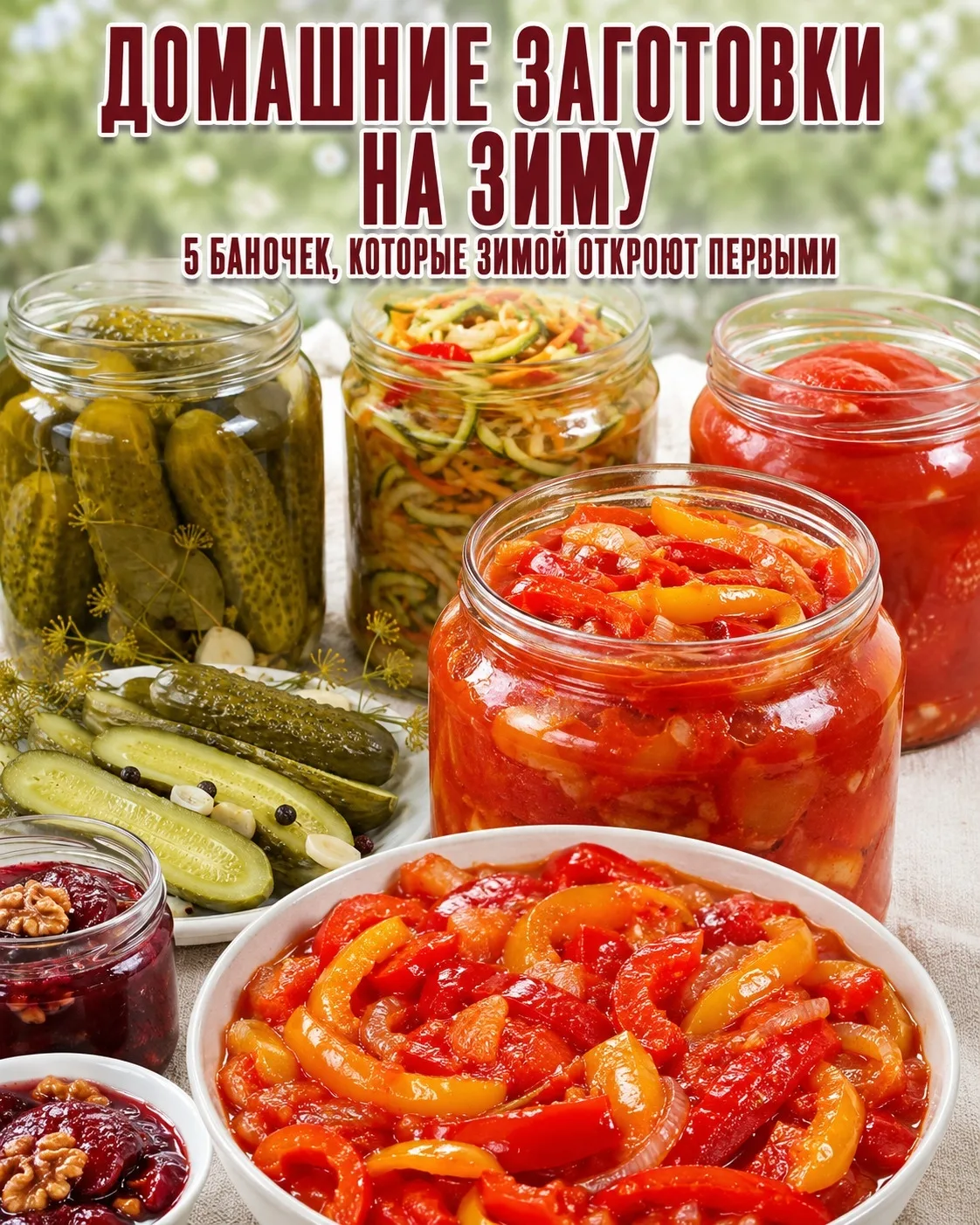 Домашние заготовки на зиму 🫙