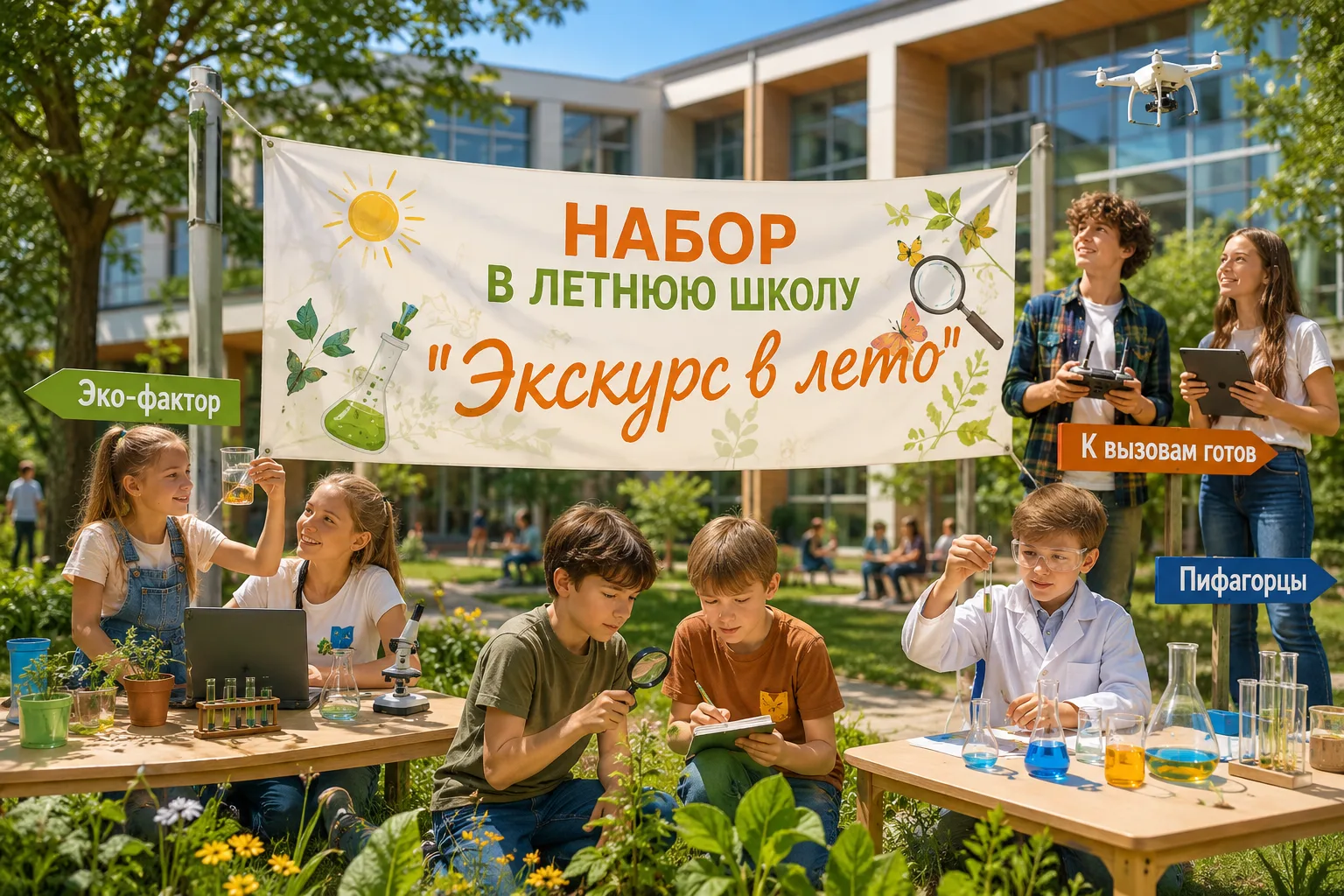 Объявляем о наборе в летнюю школу «Экскурс в лето»!