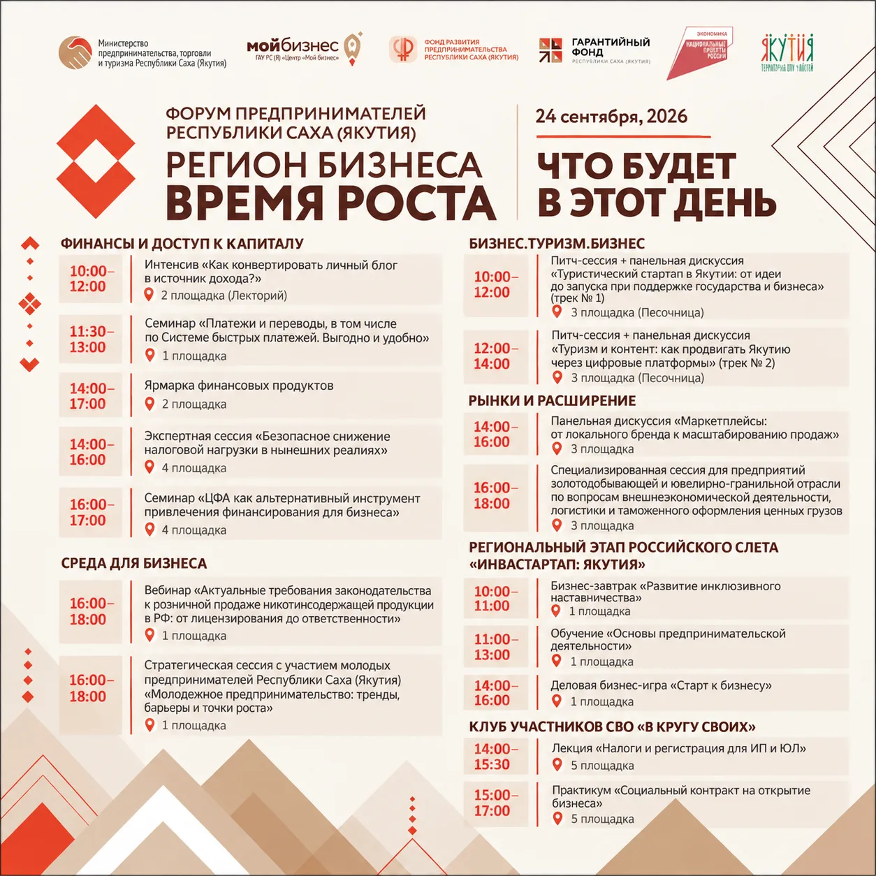 📣 Форум предпринимательства 2026  "Регион бизнеса. Время роста»