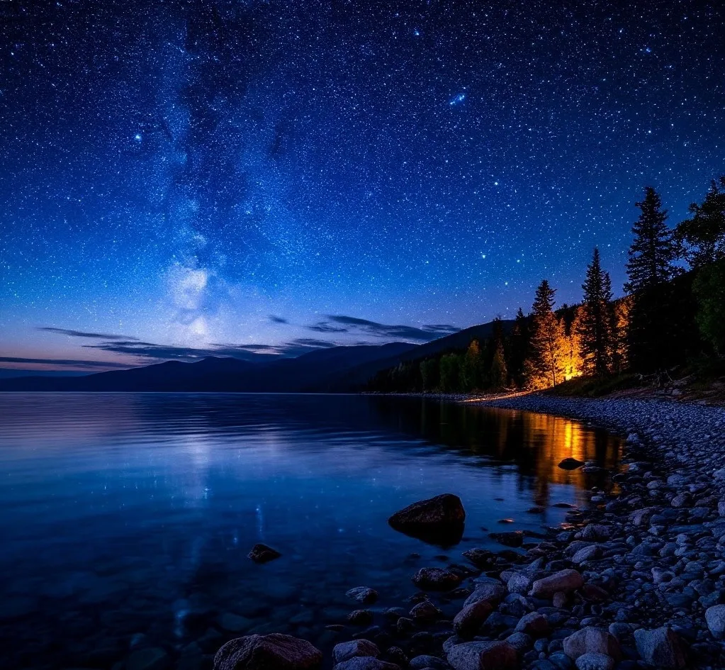 🌌 Ночной Байкал — это чистый космос, который можно потрогать руками.
