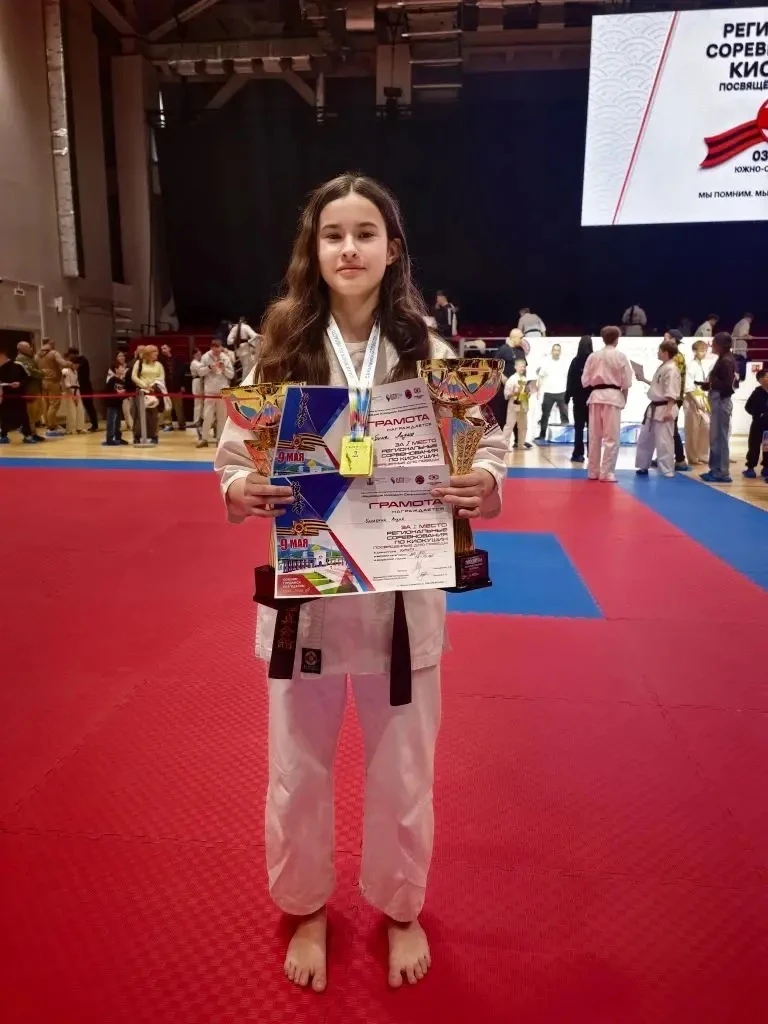 🌟 Поздравляем наших талантливых спортсменок! 🌟   2 мая на областном турнире по киокусинкай ученица 3