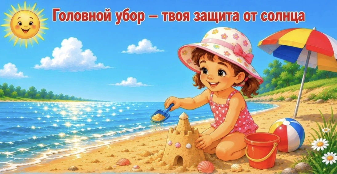 🌞 Яркое солнце и летний зной – время позаботиться о защите от перегрева! Не забывайте про кепки, шл
