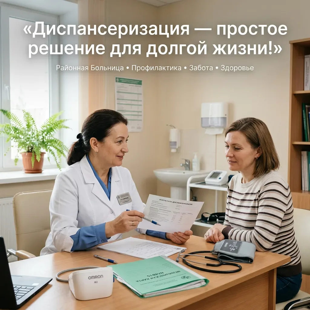 Диспансеризация – простое решение для долгой жизни!