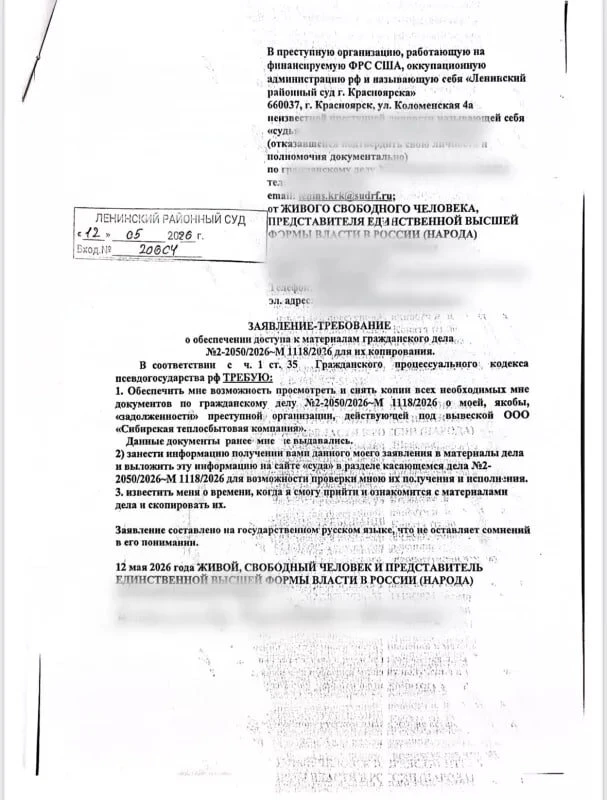 В Красноярске недовольный приговором пенсионер оскорбил судью