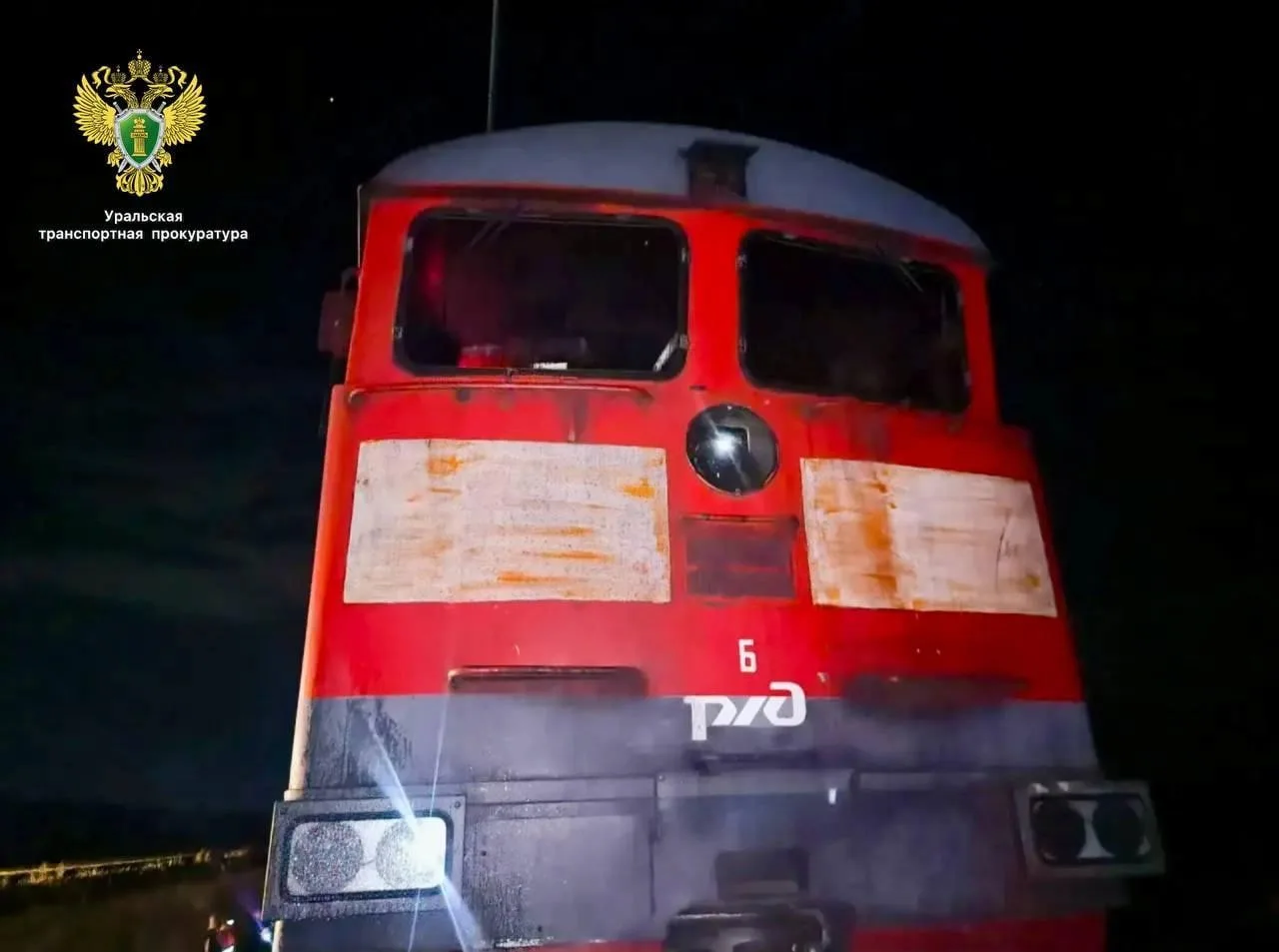 В Оренбургской области загорелась «голова» тепловоза.