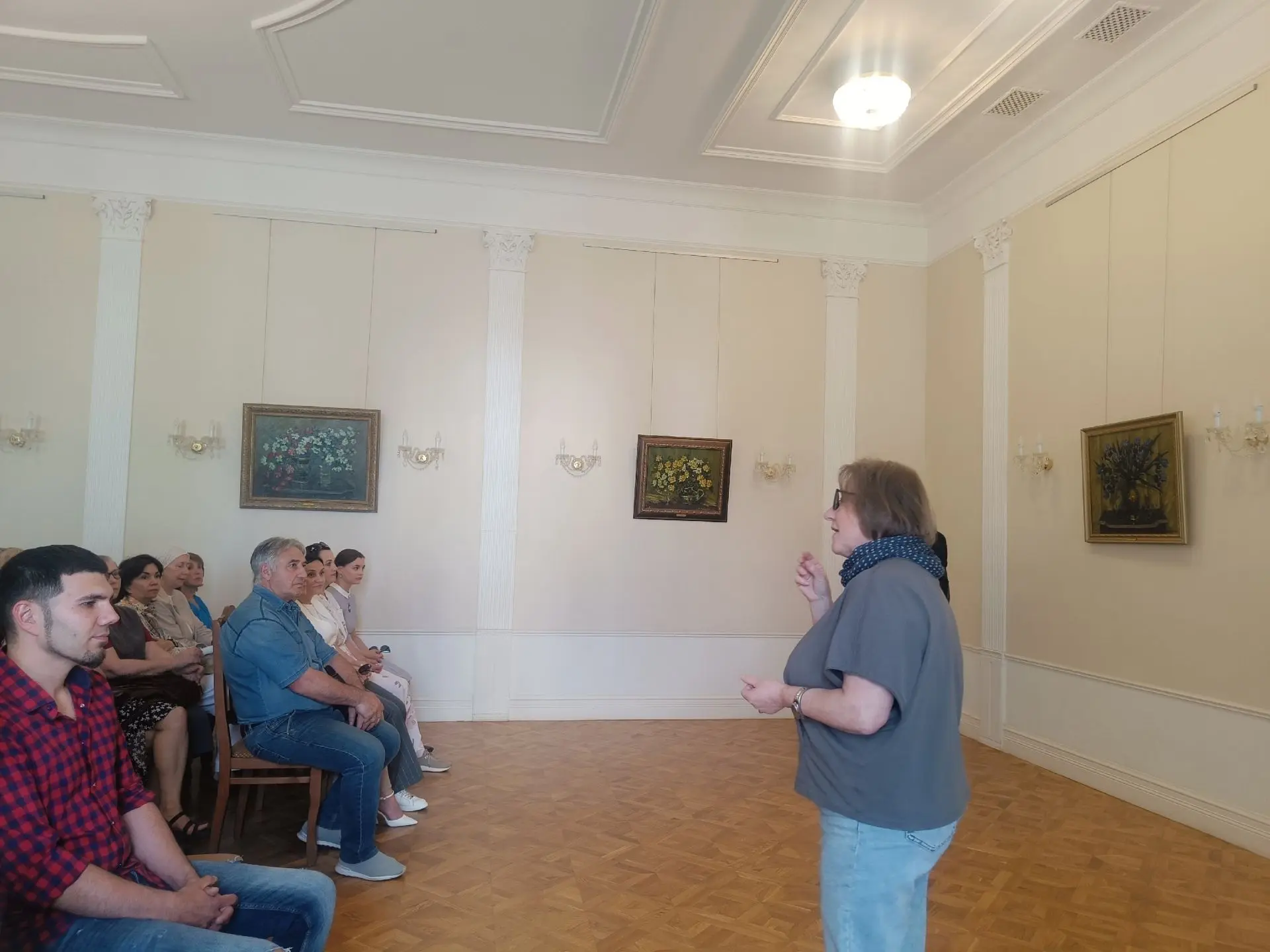 В Губернаторском доме начала работу выставка Вартана Самвеловича Манучаряна 🎨 
Сегодня в Пилястрово