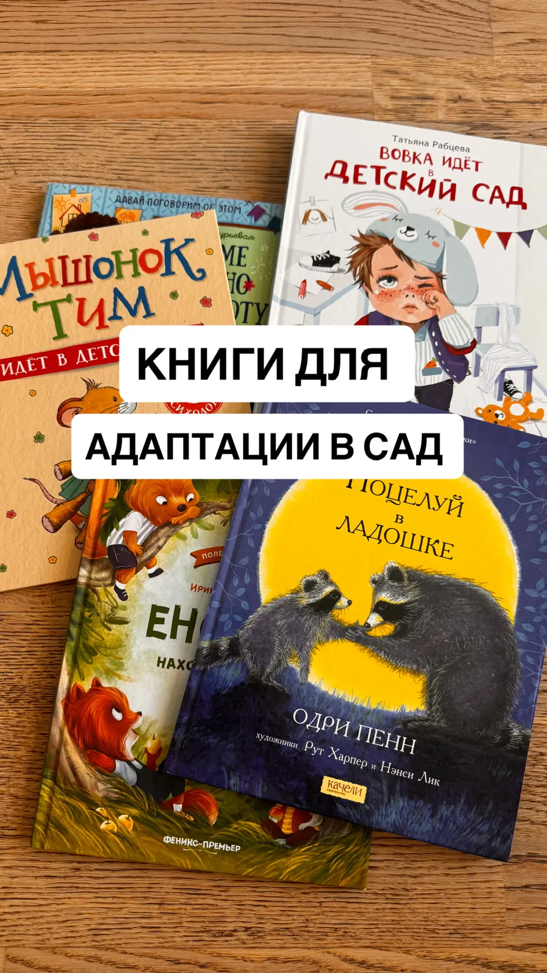 КНИГИ ПРО АДАПТАЦИЮ В САД
