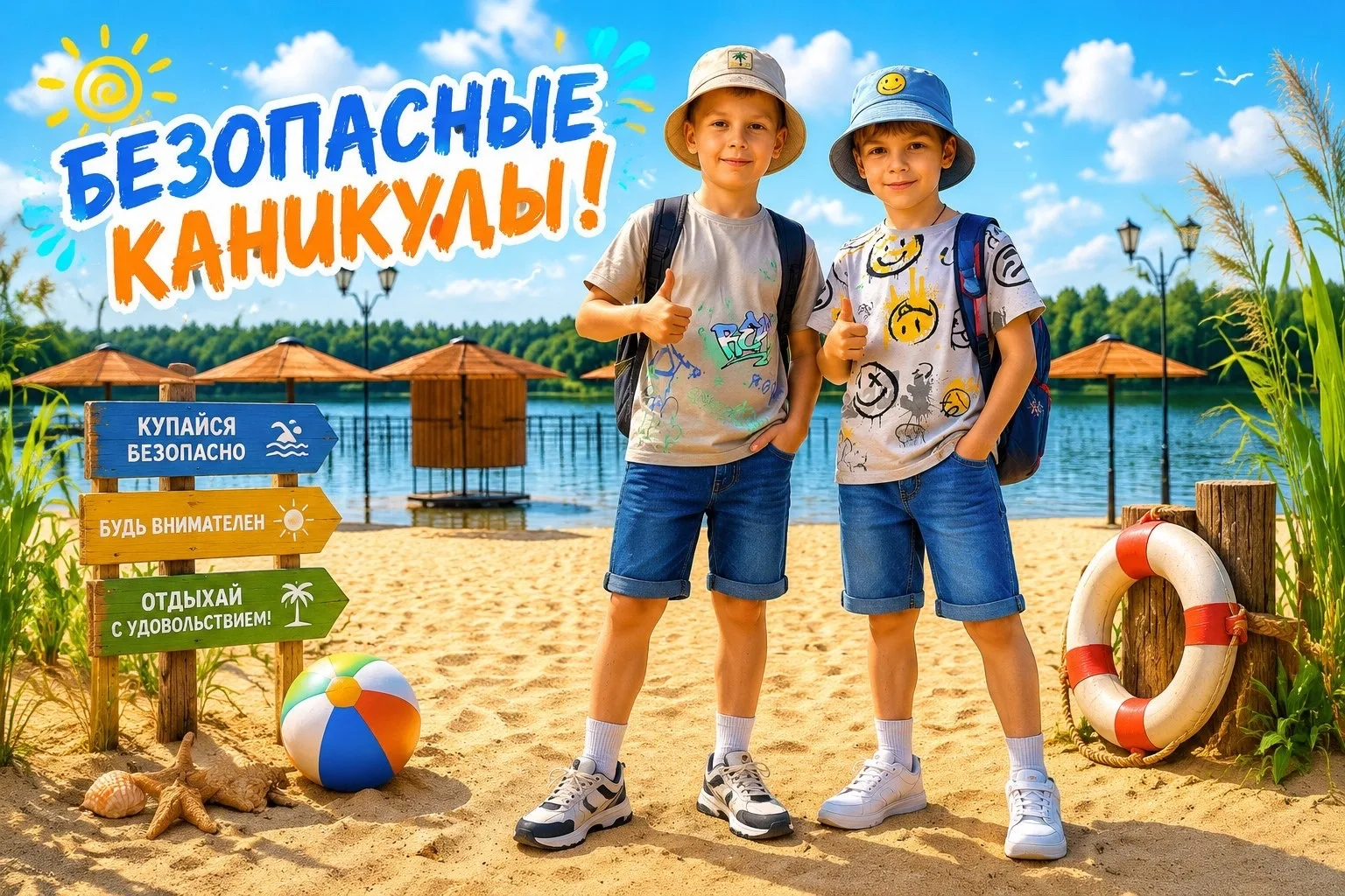 ☀️ Безопасность на воде летом 💦 

Отдых у водоёма должен быть безопасным. Сохраняйте этот список пр