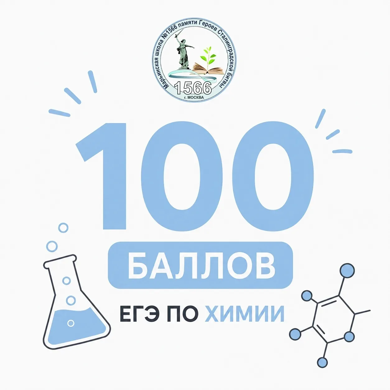 💯 баллов! 

Поздравляем наших выпускников с блестящими результатами на Едином Государственном Экзам