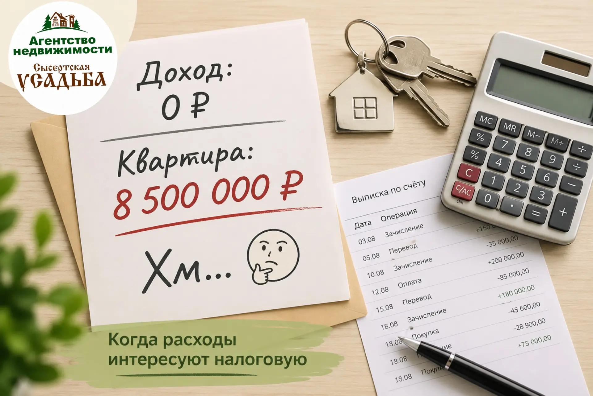 Купили квартиру, а официального дохода нет? 🤔