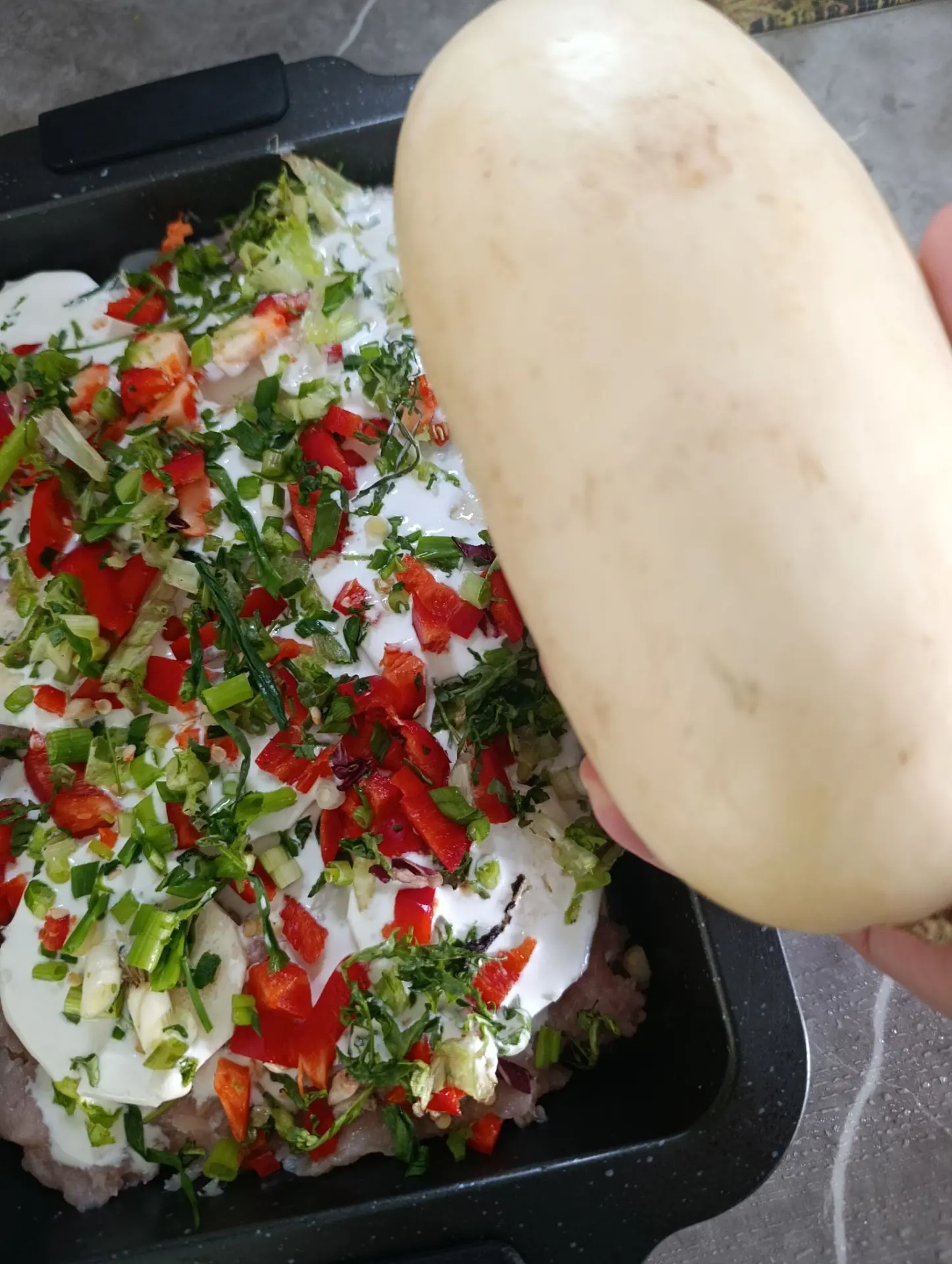 Кабачки пошли в дело.