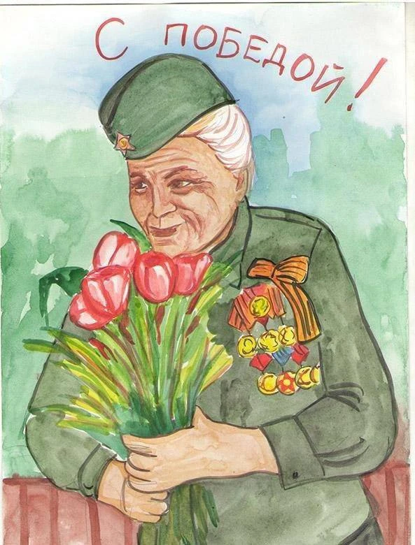 Идея для рисунков на 9 мая  ❤ — если понравилась идея   Поделки