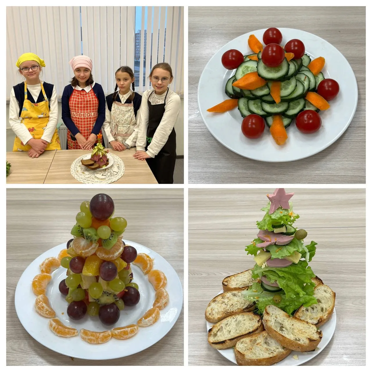 🥗 #Родная36 вовсю готовится к Новому году: ребята создают уникальные салаты на уроках труда  Благода