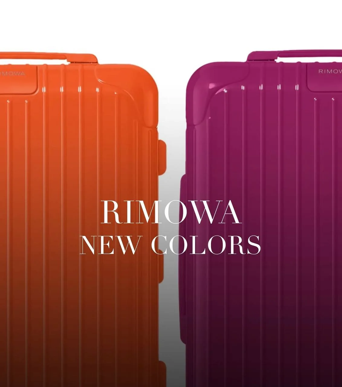 RIMOWA создали идеальное комбо для сезона
путешествий ДВА НОВЫХ ЦВЕТА: насыщенный оранжевый —
ORANGE